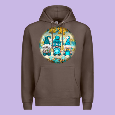 Winter Gnomies Ornament Premium Hoodie Designed By Bundleandbundleshop