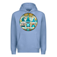 Colony Blue Winter Gnomies Ornament Premium Hoodie - BundleAndBundleShop