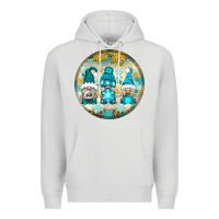Dove Grey Winter Gnomies Ornament Premium Hoodie - BundleAndBundleShop