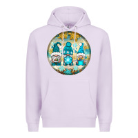 Lilac Winter Gnomies Ornament Premium Hoodie - BundleAndBundleShop