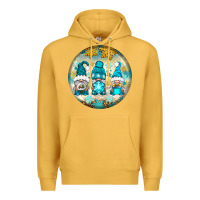 Mustard Winter Gnomies Ornament Premium Hoodie - BundleAndBundleShop