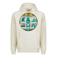 Oatmeal Heather Winter Gnomies Ornament Premium Hoodie - BundleAndBundleShop