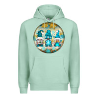 Seafoam Winter Gnomies Ornament Premium Hoodie - BundleAndBundleShop