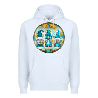 White Winter Gnomies Ornament Premium Hoodie - BundleAndBundleShop