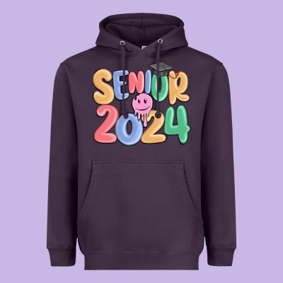 Senior 2024 Heavyweight Hoodie Designed By Maliassmallbusiness