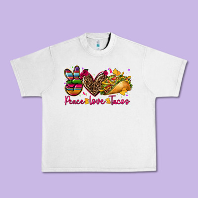 Peace Love Tacos Urban Heavy Tee Designed By Cts Tumbler Store