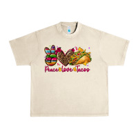 Sandshell peace love tacos Urban Heavy Tee - CTS Tumbler Store