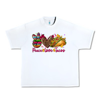 White peace love tacos Urban Heavy Tee - CTS Tumbler Store