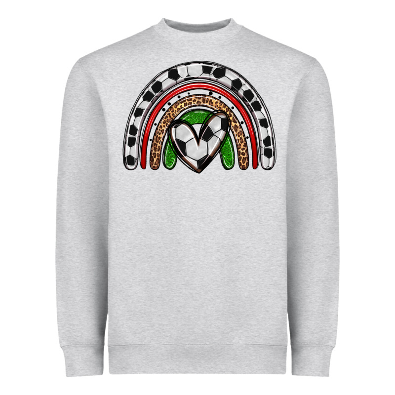 Soccer Rainbow Heavyweight Sweatshirt by Zillion Design Studio | Teevron
