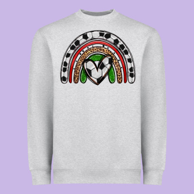 Soccer Rainbow Heavyweight Sweatshirt Designed By Zillion Design Studio