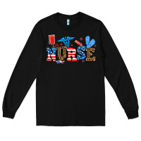 Black usa nurse Long Sleeve Tee - AdoDesignShop