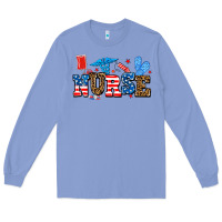 Colony Blue usa nurse Long Sleeve Tee - AdoDesignShop
