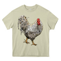 Mossy dominique rooster Heavy Core Tee - LillyAllenDesigns