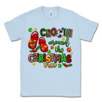 Dusty Blue Croc'in around the christmas tree Classic Tee - AdoDesignShop