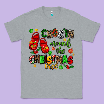 Croc'in Around The Christmas Tree Classic Tee Designed By Adodesignshop