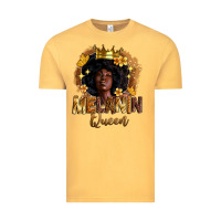 Vintage Mustard melanin queen Vintage Tee - Zillion Design Studio
