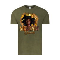Vintage Olive melanin queen Vintage Tee - Zillion Design Studio