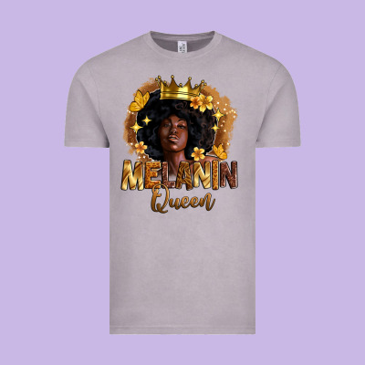 Melanin Queen Vintage Tee Designed By Zillion Design Studio