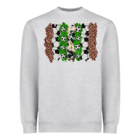 Heather Grey soccer brushstroke Heavyweight Sweatshirt - Zillion Design Studio