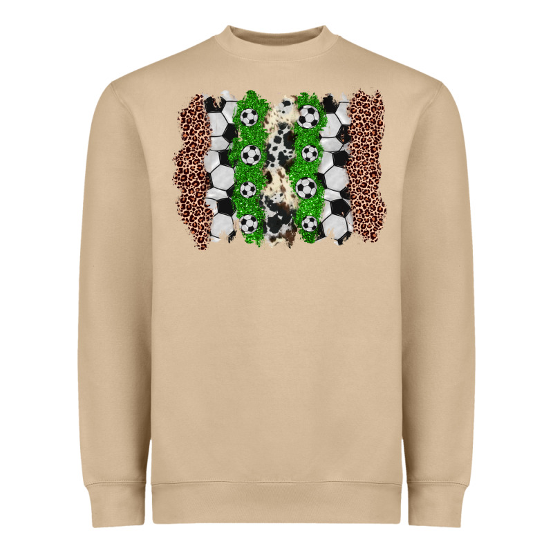 Soccer Brushstroke Heavyweight Sweatshirt by Zillion Design Studio | Teevron