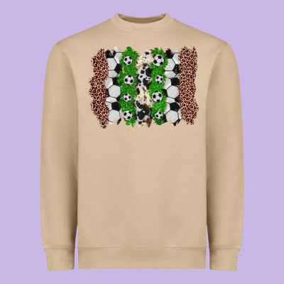 Soccer Brushstroke Heavyweight Sweatshirt Designed By Zillion Design Studio