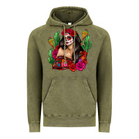 Vintage Olive mexico girl Vintage Hoodie - Zillion Design Studio