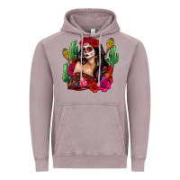Vintage Zinc mexico girl Vintage Hoodie - Zillion Design Studio