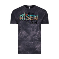 Cloud Black he is risen indeed Vintage Tee - BarkalooDesign