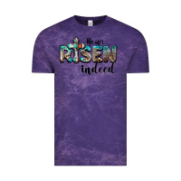 Cloud Purple he is risen indeed Vintage Tee - BarkalooDesign