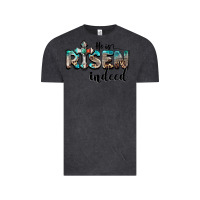 Vintage Black he is risen indeed Vintage Tee - BarkalooDesign