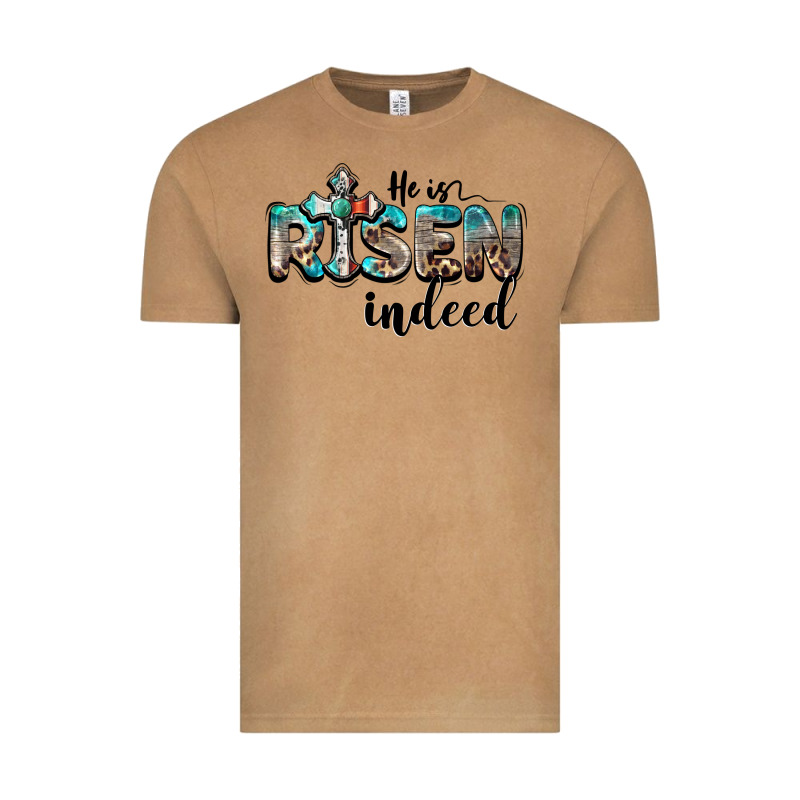 He Is Risen Indeed Vintage Tee by BarkalooDesign | Teevron