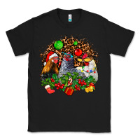 Black Christmas party and chickens Classic Tee - AdoDesignShop