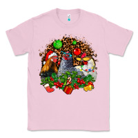 Bubblegum Pink Christmas party and chickens Classic Tee - AdoDesignShop