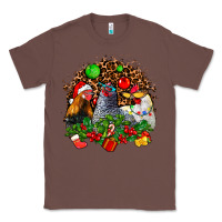 Chestnut Christmas party and chickens Classic Tee - AdoDesignShop