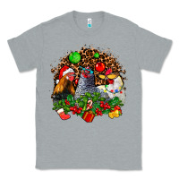 Heather Grey Christmas party and chickens Classic Tee - AdoDesignShop