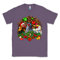 Lavender Christmas party and chickens Classic Tee - AdoDesignShop