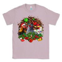 Lilac Christmas party and chickens Classic Tee - AdoDesignShop