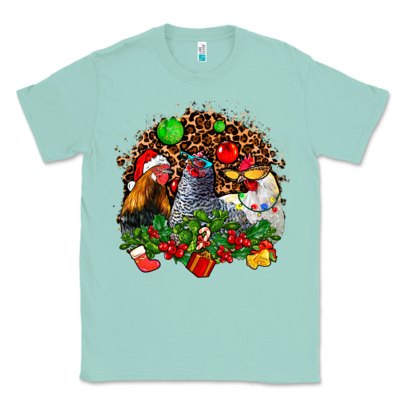 Christmas Party And Chickens Classic Tee by AdoDesignShop | Teevron