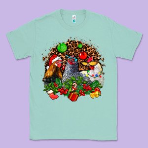 Christmas Party And Chickens Classic Tee Designed By Adodesignshop