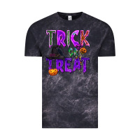 Cloud Black Trick or Treat Vintage Tee - texasbilliewilder