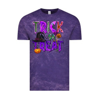 Cloud Purple Trick or Treat Vintage Tee - texasbilliewilder