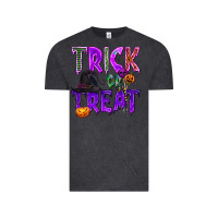 Vintage Black Trick or Treat Vintage Tee - texasbilliewilder