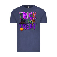 Vintage Denim Trick or Treat Vintage Tee - texasbilliewilder