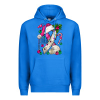 True Royal Pink Christmas Breast Cancer Ribbon Volleyball Premium Hoodie - BundleAndBundleShop