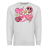 Dove Grey retro valentines day Premium Sweatshirt - MaliasSmallBusiness