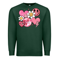 Sports Green retro valentines day Premium Sweatshirt - MaliasSmallBusiness