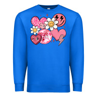 True Royal retro valentines day Premium Sweatshirt - MaliasSmallBusiness