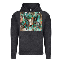 Vintage Arctic cowhide bull skull Vintage Hoodie - Zillion Design Studio