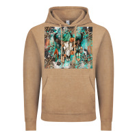 Vintage Coffee cowhide bull skull Vintage Hoodie - Zillion Design Studio