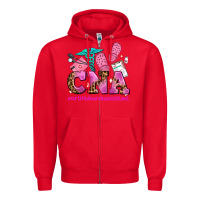 Red cna certified nursing assistant Zipper Hoodie - AdoDesignShop